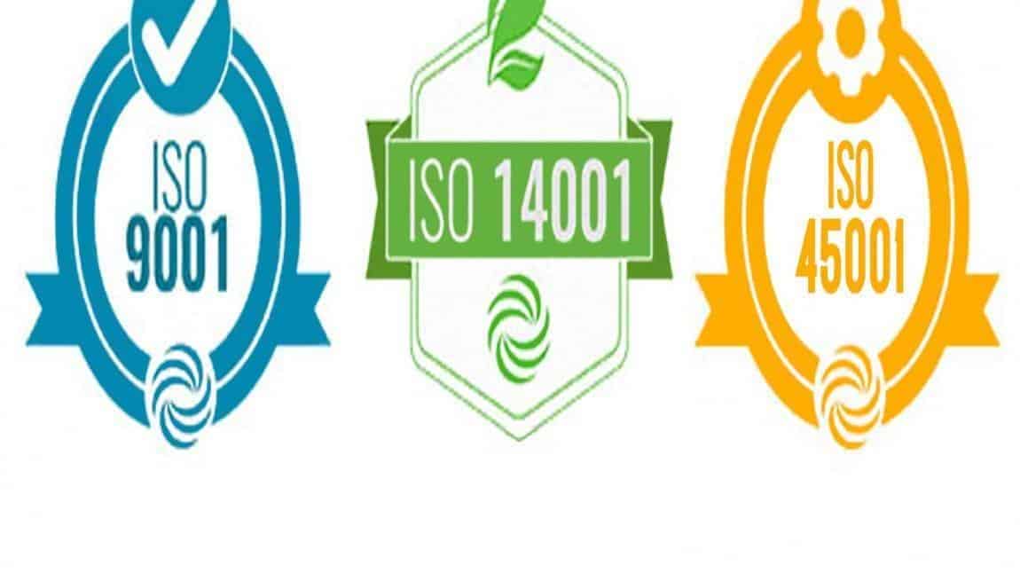 ISO 9001 - ISO 45001 - ISO 14001 - ISO 10002 KALİTE BELGELERİNİ ALDIK.